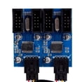 thumbnail image 3 of 9Pin USB Header Male 1 To 4 Female Extension Splitter Cable Connector, Solve USB9pin Interface Limitation, 28cm Length, Wire Band Shielding, 3 of 8