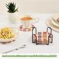 thumbnail image 5 of Yayeee 6 PCS Drink Coasters with Holder Set Woven Absorbent Round Tabletop Hot Pad, Jam Jars, 5 of 7