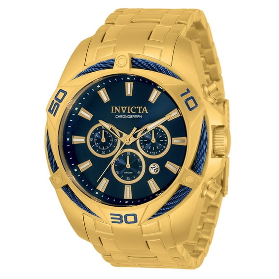 Invicta Men's 34120 Bolt Quartz Chronograph Blue Dial Watch