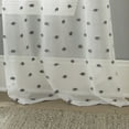 thumbnail image 4 of Lanco Amidala Clip Dot Semi-Sheer, Set of 2 Curtain Panel Pair, Grommet, Grey, 2" Header Size, Semi-Sheer, 37 x 84", 100% Polyester, 4 of 4