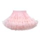 thumbnail image 2 of Falda de moda para niños, color sólido, cintura elástica, media falda de malla, falda de actuación escénica, vestido de poliéster para niña, 2 of 5