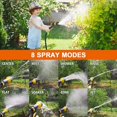 thumbnail image 4 of Garden Hose Nozzle Watering Spray High Pressure Water Sprinkler With 8 Patterns, 4 of 5