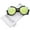 Black / Green Mirror, variant on zeroUV - Women's Semi-Rimless Teardrop Colored Mirror Lens Oversize Sunglasses 53mm - 53mm