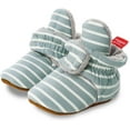 thumbnail image 4 of Newborn Infant Baby Girl Boy Cotton Booties Stay On Sock Slippers Soft Bedroom Shoes Non-Skid Ankle Boots With Grippers Toddler Crib Warm Shoe First Walker Birthday Shower Gift, 4 of 7
