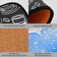 thumbnail image 3 of SKYSONIC Doodle Coffee Kitchen Rugs Set of 2, Black Cup Dessert Floor Runner Area Rug Washable Carpet Mat Perfect for Living Room Bedroom Entryway, 3 of 7