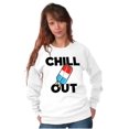 thumbnail image 4 of Retro Chill Out Food Pun Popsicle Sweatshirt for Men or Women Brisco Brands M, 4 of 6