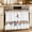 Multicolor, variant on Solid Dark Blue Oven Skirt Curtain 27"Wx20"L, Waterproof Ruffled Stove Cover Skirt with 8 Ribbon Ties, Minimalism Abstract Denim Texture Decorative Oven Door Curtain for Kitchen Dishwasher Cabinet
