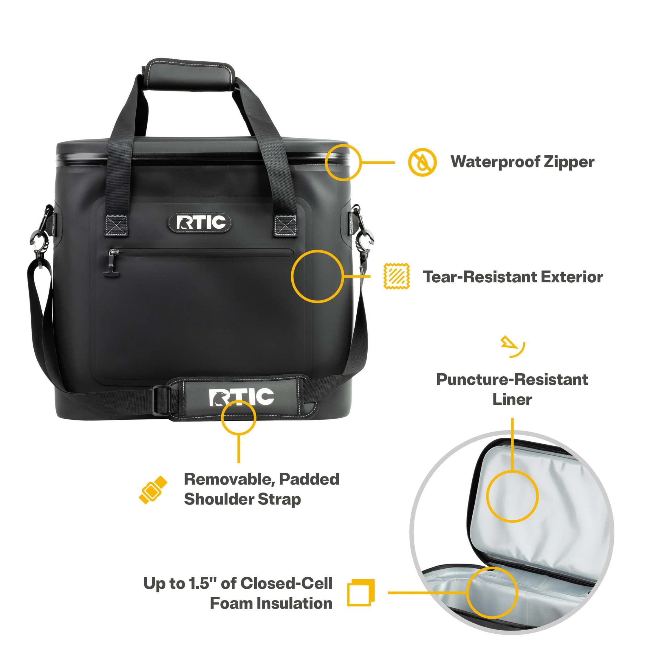 Rtic Soft Ice Chest RTIC Soft Cooler 30 Can, Insulated Bag Portable