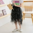 thumbnail image 4 of Toddler Dresses For Wedding Summer Solid Tulle Skirt Formal High Low Asymmetrical Midi Length Elastic Waist Tutu Layered Puffy Fairy A-Line Baby Kids Spring Dance Sundress Sizes 11-12 Years, 4 of 7
