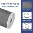 thumbnail image 3 of 1/16 Inch Polypropylene Rope Braided Ropes, 328ft Nylon Rope Light Grey, 3 of 6