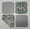 Gray, variant on Christmas Snowman Washcloths (Set of 4) (Towel Color: Gray)
