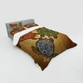 thumbnail image 2 of Ambesonne Ethnic Bedding Set 4 Pcs, 3 Turtles Ornamental, Queen, Multicolor, 2 of 2