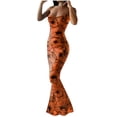 thumbnail image 1 of Sexy Vestido Largo Impresión Correa de Hombro Ajustable Cuello Redondo sin Mangas, Vestido de Moda para Fiesta, Cumpleaños, Citas Y Verano Desgaste Casual, 1 of 6