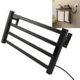 thumbnail image 1 of Quick Heating Electric Heated Towel Rack, Wall Mounted Thermostatic With Digital Display For Large And Thick Towels, 1 of 8
