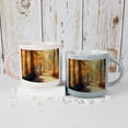 thumbnail image 2 of Coolnut 2 PCS 400ML Ceramic Coffee Mugs for Men Women, Spectacular Autumn Countryside with A Road Great Cup for Cocoa, Tea, Office, Home, Engagement Gifts, 2 of 7
