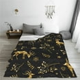 thumbnail image 5 of Vsdgher Christmas Gold Deers1 Ultra-Soft Micro flannel Blanket Throw Blankets for Couch Sofa, Bed (4 sizes)-40"x30", 5 of 7