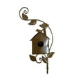 thumbnail image 2 of Casa de pájaros de metal con postes para exteriores, casa de pájaros de metal con estacas para patio, patio trasero, decoración de jardín al aire libre, 2 of 2