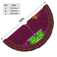 thumbnail image 4 of Lsque Geometry Dash for Christmas Tree Skirt, Merry Christmas Tree Skirt Collar, Xmas Holiday Decoration-30", 4 of 7