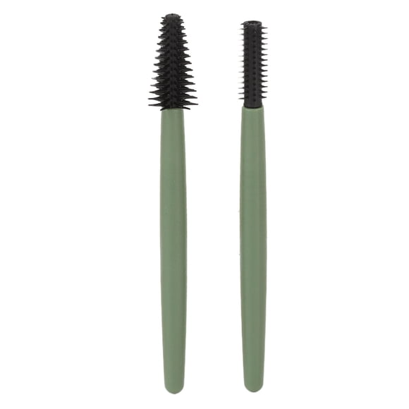 Mascara Brush, Eyelash Brush Set Lightweight Compact Soft Elastic For Beauty Salons Green