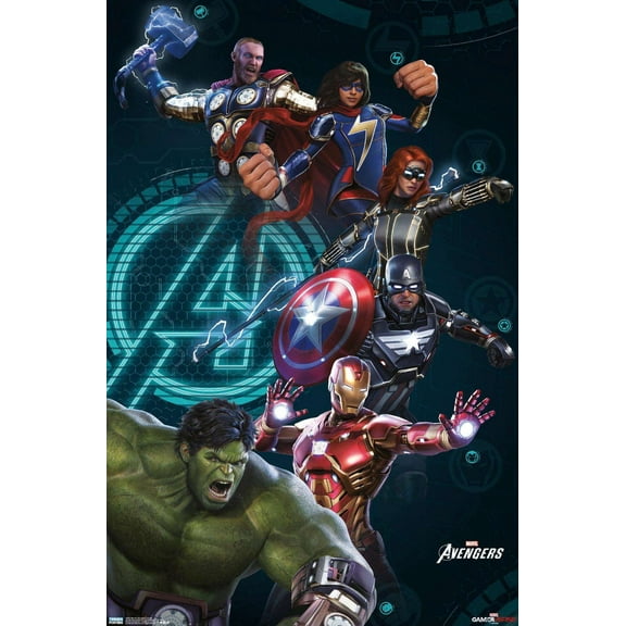 Marvel's Avengers - Group Wall Poster, 22.375" x 34"