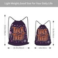 thumbnail image 4 of XMXT Unisex Drawstring Backpack for Women Men, Trick or Treat Candy Pattern Waterproof Gym Bag String Bags for Shopping Sport Travel, s, 4 of 8