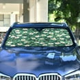 thumbnail image 4 of Yayeee Car Windshield Sun Shade Universal Fit Front Visor Protector, Small White Flowers, 4 of 8