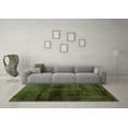thumbnail image 3 of Ahgly Company Indoor Rectangle Abstract Green Modern Area Rugs, 8' x 12', 3 of 4
