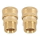thumbnail image 2 of Adaptador de lavadora hembra a macho, 2 piezas de cobre puro M22 Adaptador de lavadora de alta presión NPT hembra a macho construido para el futuro, 2 of 8