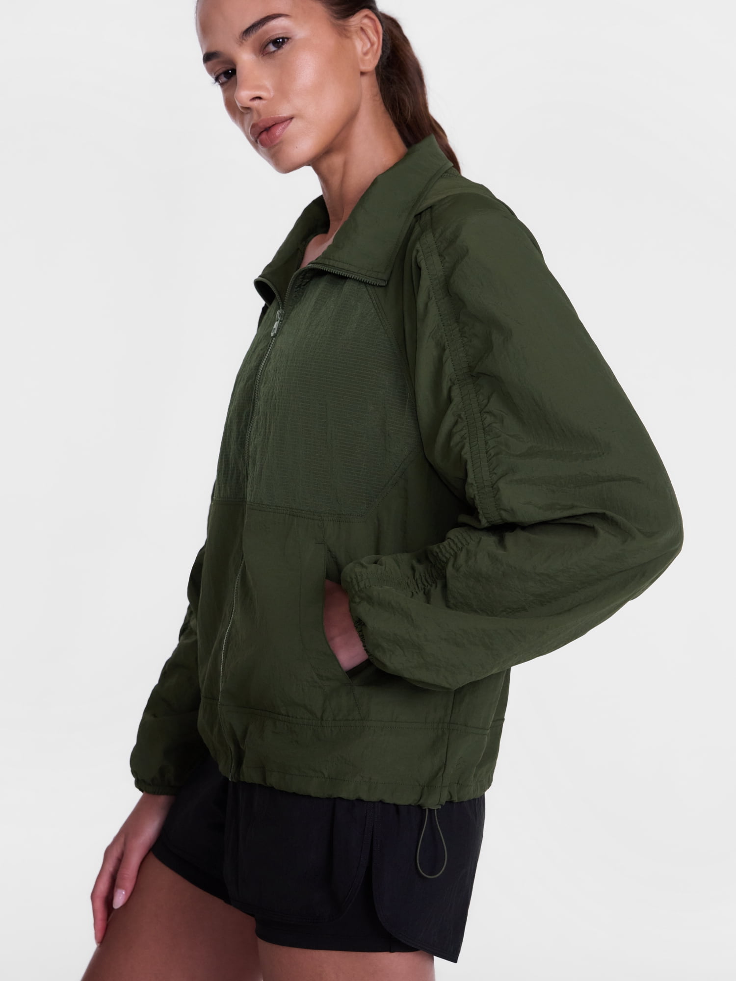 Avia Women's Ripstop Cargo Jacket with Hood, Sizes XS-XXXL