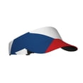 thumbnail image 7 of Czech Republic Visor Hats Adjustable Beach Sun Visors Sports Outdoor Visor For Women Men, 7 of 7