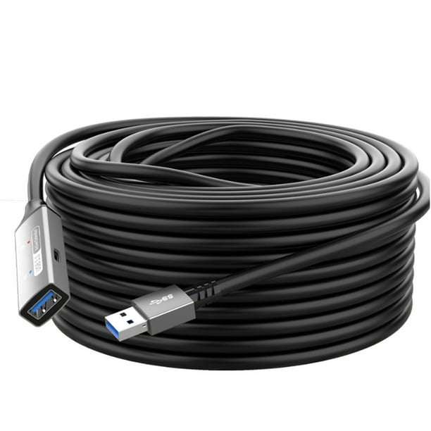 Cable de Extensión Activo USB 3.0 con Amplificador Cable Extensor Activo USB 3.0 Cable de Extensión USB 3.0 Macho A Hembra 20 M