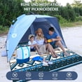 thumbnail image 4 of Lifestance Outdoor Picnic Blankets Extra Large in Sri Lanka Design, 79" x 79" Waterproof Sandproof Foldable Compact Beach Blanket for Grass Park Mat, 4 of 9
