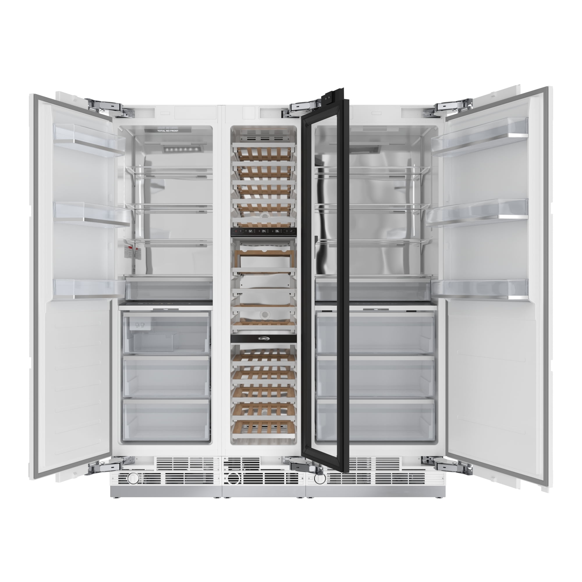 KoolMore Reserve Panel Ready 30 in. Column Refrigerator with a 18 in. Wine Cooler and 24 in. Freezer