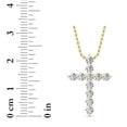 thumbnail image 4 of Fireborn Round-Shaped Diamond Pendant, Sterling Silver Jewelry for Women, 1 CTW, 2.68 g, 14K Yellow Gold, 4 of 4
