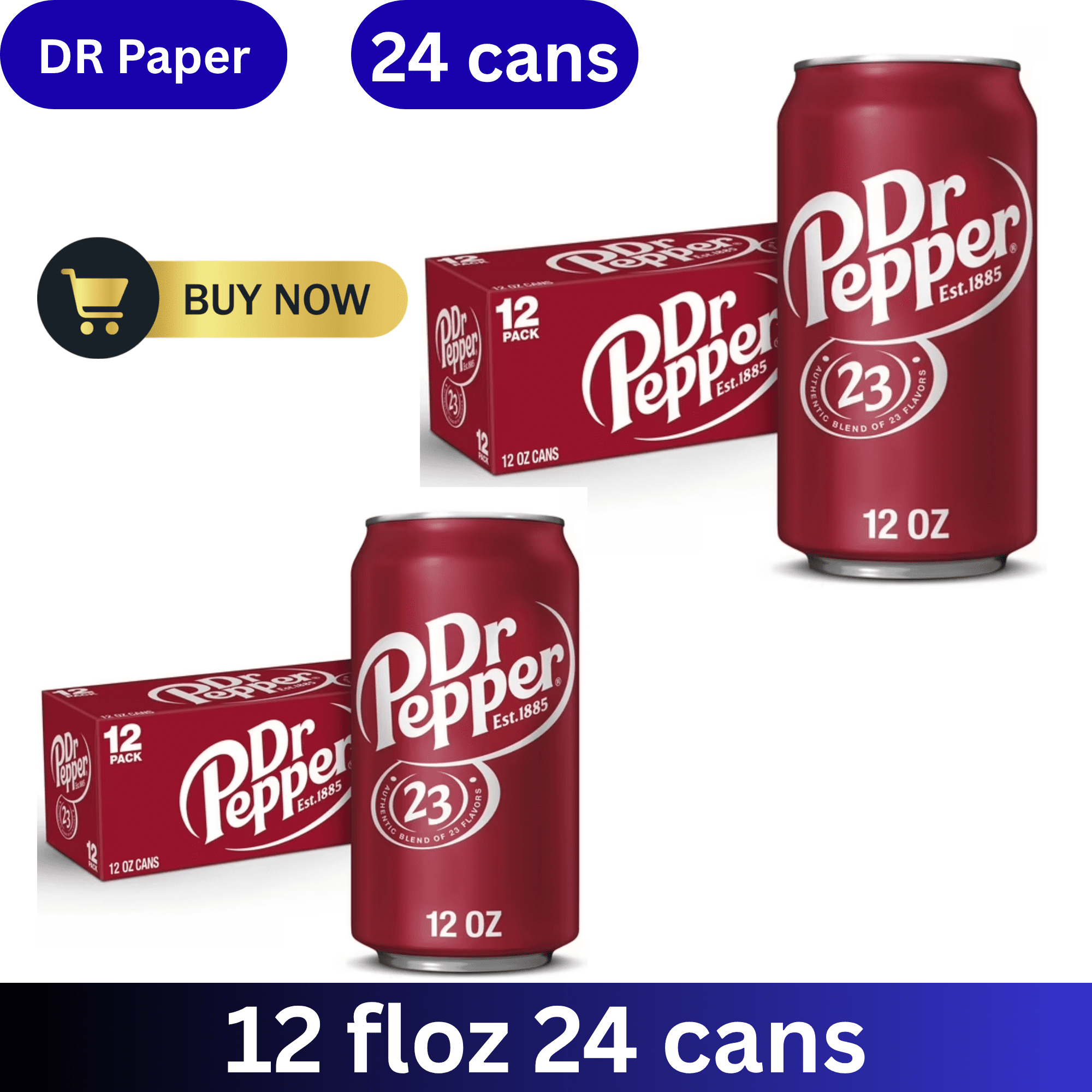 ドクタースタイル 12ピース×20袋 Dr. Pepper Soda, 20oz Bottles, Pack of 12, Total 240 Fluid Ounces