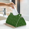 thumbnail image 5 of Goofa Happy St. Patrick's day Pattern Triangle Square Tissue Box Cover, Modern PVC Leathe Facial Paper Holder,Decorative Holder/Organizer for Bathroom Vanity Countertop, 5 of 9