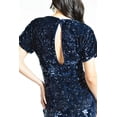 thumbnail image 4 of Vestido de lentejuela Roman Fashion 2464 Azul marino, 4 of 6
