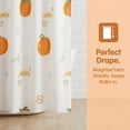 thumbnail image 3 of Unique Bargains Water-Resistant Printed Shower Curtain with 12 Hooks Orange 71"W x 71"L, 3 of 8
