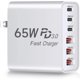 thumbnail image 1 of 65W Cargador Carga Rapida, Cargador USB C con 6 Puertos de Carga PD25W+PD10W, Compatible con iPad Pro, iPhone17/16/15/14/13/12/11Pro, Galaxy S25, S24, S23, S22, S21Ultra, Google Pixel 8, 7 ,6 (65W), 1 of 5