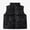 Black, variant on Big Kids Stand Collar Quilted Vest with Soft Lining Wind Resistant Shell Size 7