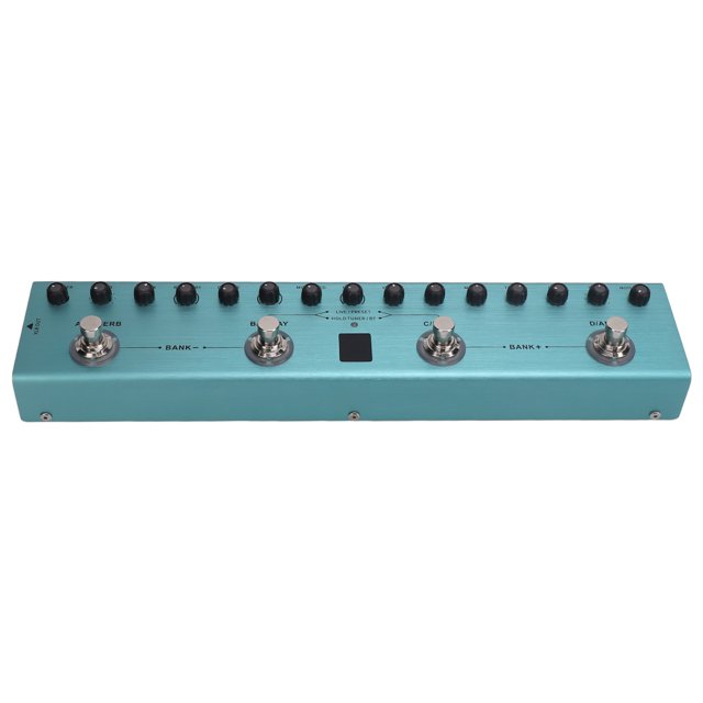 Multi Effects Processor, 44.1KHZ/24bit 36 Editable Presets Digital Electric Guitar Effector for Live Streaming