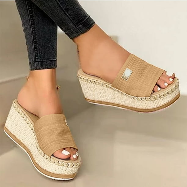 Espadrilles for Women 2022 Summer Women Outdoors Comfort Wedge