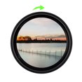 thumbnail image 3 of Filtro de Densidad Neutra Variable Disfrute ND2-400 Ajustable 46 49 52 55 58 62 67 72 77 82 86mm Canon Nikon, 3 of 12