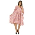 thumbnail image 1 of Moomaya Caftan Court pour Femmes, Robe de Nuit de Couverture, Robe Caftan, Manches Kimono, Tenue de Plage, 1 of 6