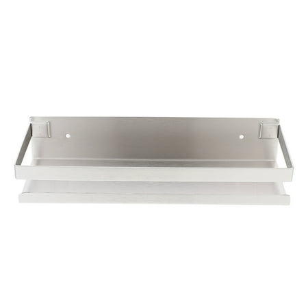 

FRCOLOR Wall-mounted Storage Shelf Punching Stainless Steel Rack Nail Storage Rack