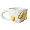 thumbnail image 1 of Advancent Taza de cerámica, taza de café multifunción, elegante y versátil, de gran capacidad, ideal para té o café. Teteras Maíz 301-400 ml, 1 of 6