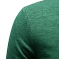 thumbnail image 6 of Men Short Sleeve 100% Cotton Henley T-Shirt Casual Solid Color Button-up Shirt Tee Tops Green, 6 of 9
