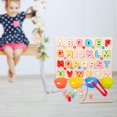thumbnail image 3 of lionlar Wooden Math Toy Brain Teaser Early Developmental Clip Beads Toys Counting Toy Alphabet, 3 of 9