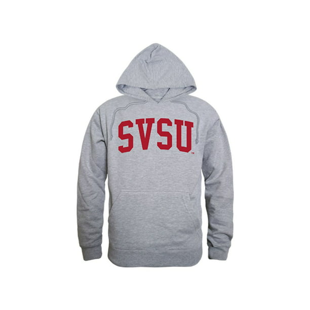 SVSU Saginaw Valley State University Game Day Hoodie Sweatshirt Heather  Grey 