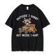 thumbnail image 3 of Camiseta "My Chronic Pain Is But This Ass Is Iconic" para hombre y mujer, camiseta divertida de mapache Meme, Tops Vintage Kawaii para parejas, 3 of 5